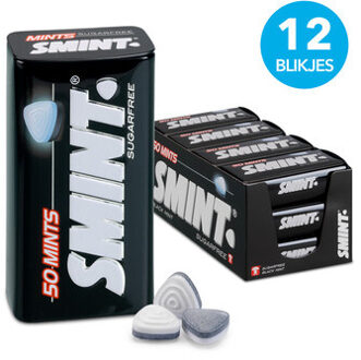 Smint Smint - Blackmint 50 Mints 12 Stuks