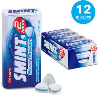 Smint Smint - Clean Breath Peppermint 12 Blikjes a 50 Mintjes