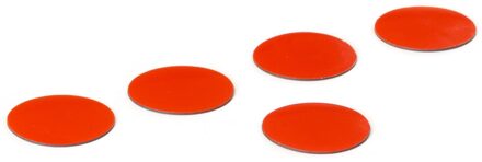 SMIT VISUAL Beschrijfbare magneet voor whiteboards - Cirkel - Rood