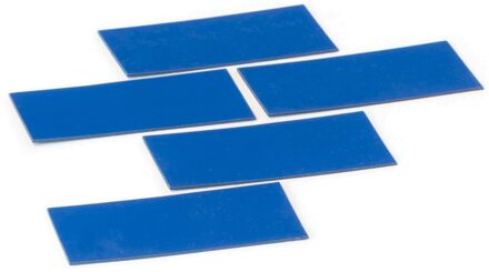 SMIT VISUAL Beschrijfbare magneet voor whiteboards - Rechthoek - Blauw