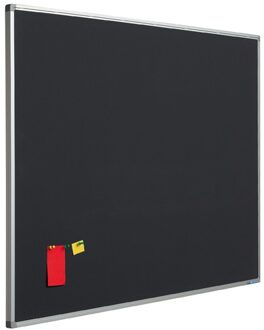 SMIT VISUAL Prikbord bulletin 16mm antraciet - 120x180 cm