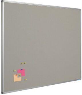 SMIT VISUAL Prikbord bulletin 16mm grijs - 45x60 cm