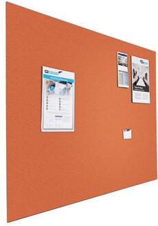 SMIT VISUAL Prikbord bulletin - Zwevend - 120x200 cm - Oranje
