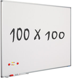 SMIT VISUAL Whiteboard 100x100 cm - Magnetisch