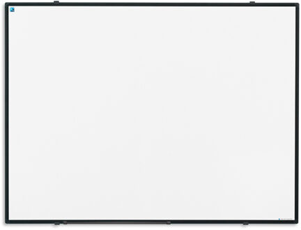 SMIT VISUAL Whiteboard emaille - Softline profiel zwart - 100x100 cm Wit