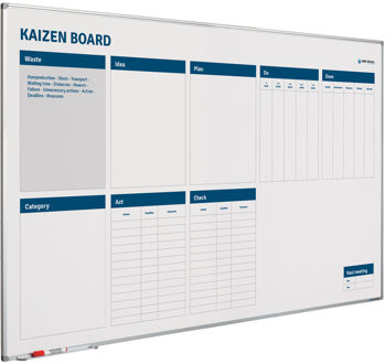 SMIT VISUAL Whiteboard Kaizen verbeterbord - 100x100 cm