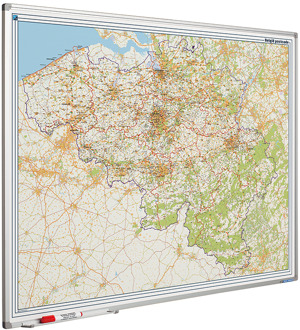 SMIT VISUAL Whiteboard landkaart - België postcodes