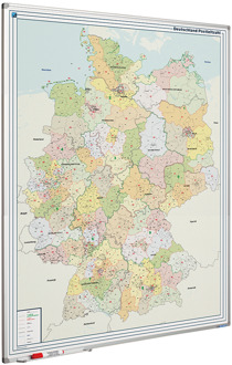 SMIT VISUAL Whiteboard landkaart - Duitsland postcodes
