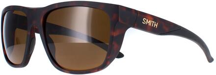 Smith Barra N9P SP havana brons gepolariseerde zonnebril - maat Bruin