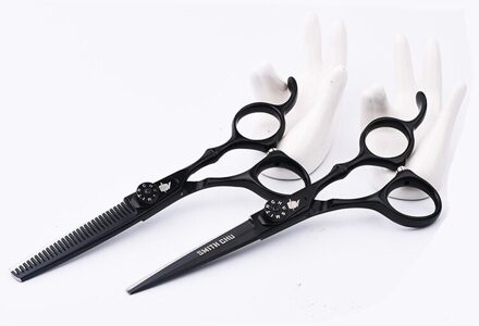 Smith Chu 6 Inch Kapper Winkel Cutting Schaar Dunner Schaar Set Professionele Schaar Kappers Schaar 1 cut en 1 thin
