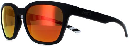 Smith Founder Slim S37 X6 matzwarte chromapop rode spiegelzonnebril - One Size