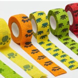 Sml Size Zelfklevende Elastische Bandage Waterdicht Spier Sport Herstel Tape Strapping Gym Fitness Run Knie Spier Protector 7.5CM x 4.5M