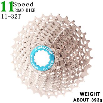 SMLLOW Fiets 11Speed 11-32 T Freewheel 11s Cassette Racefiets MTB Tandwiel voor UT DA K7 GX RIVAL1 Force1 1X systeem CX Blauw