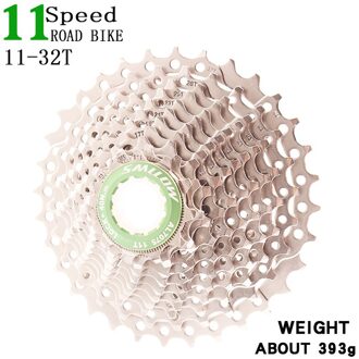 SMLLOW Fiets 11Speed 11-32 T Freewheel 11s Cassette Racefiets MTB Tandwiel voor UT DA K7 GX RIVAL1 Force1 1X systeem CX groen