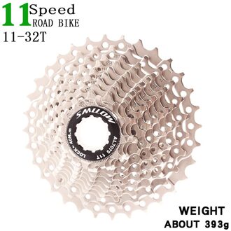 SMLLOW Fiets 11Speed 11-32 T Freewheel 11s Cassette Racefiets MTB Tandwiel voor UT DA K7 GX RIVAL1 Force1 1X systeem CX zwart