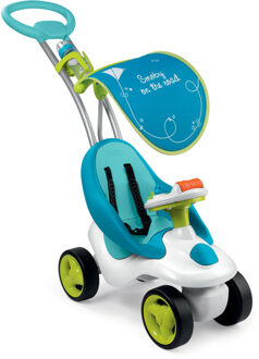 Smoby Bubble Go 2in1 loopwagen blauw