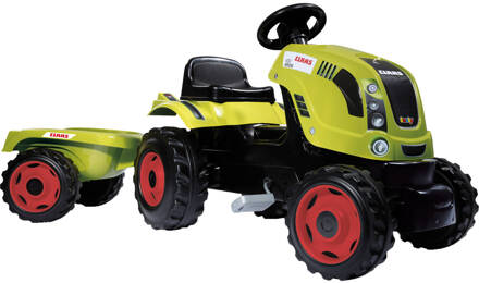 Smoby Claas Farmer Xl Tractor Met Trailer Groen