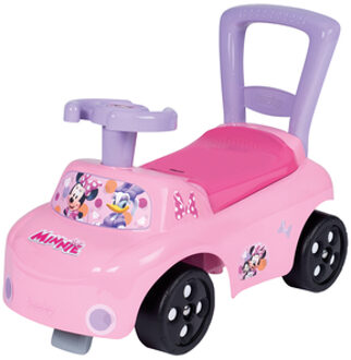 Smoby Minnie Auto Verschuifbaar Voertuig Roze/lichtroze