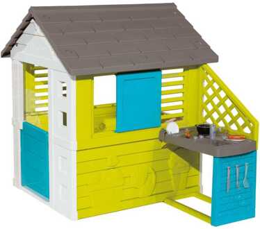 Smoby Mooi Huis + Zomerkeuken Beige