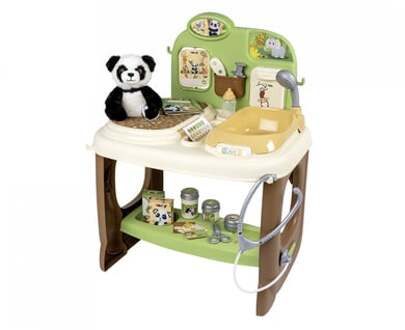 Smoby Zoo Veterinary Center - 1 Panda knuffel - Veel accessoires en functies