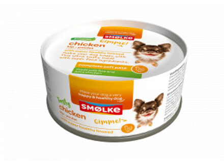 Smolke Smølke Hond - Soft Paté - Kip - 24 x 125 gr