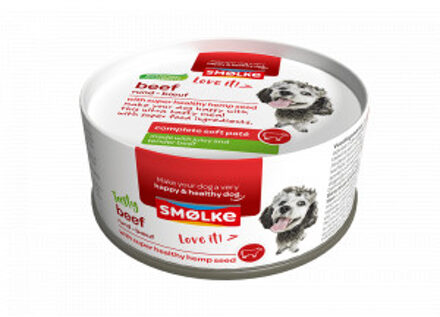 Smolke Smølke Soft Paté rund hondenvoer 2 x (24 x 125 g)