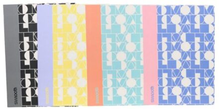 Smooth - schrift a4, gelinieerd, assorti