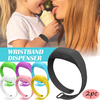 Smooth Wristband Hand Dispenser This Wearable Hand Sanitizer Dispenser Pumps Disinfectant Sanitizer Bracelet Dispensing Tool