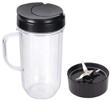 Smoothie 22Oz Mok Vervanging Cup Met Blade En Flip Top Deksel Voor 250W Magic MB1001 MB1001B MBR-1101 MBR-1701 blender