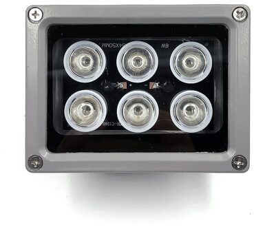 SMTSEC 6 stks LED 30 m cctv hoge power wit licht illuminator licht lamp voor cctv bewakingscamera systeem Night Vision SI-6W