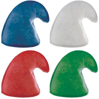 Smurfenmuts diverse kleuren Rood - Zalm, Groen, Wit - Transparant, Oranje