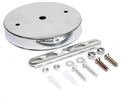 Smuxi E27 Bulb Lamp Base Holder 120mm Lampvoet Plafond Luifel Wandlampen Mount LED Vintage Hanglamp Lamp disc Base Chromium