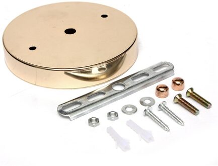 Smuxi E27 Bulb Lamp Base Holder 120mm Lampvoet Plafond Luifel Wandlampen Mount LED Vintage Hanglamp Lamp disc Base frans goud