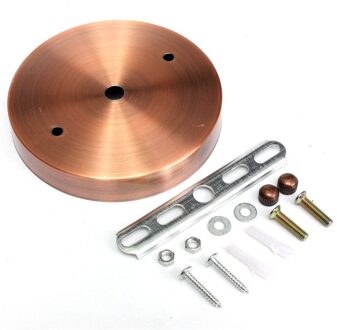 Smuxi E27 Bulb Lamp Base Holder 120mm Lampvoet Plafond Luifel Wandlampen Mount LED Vintage Hanglamp Lamp disc Base rood bronzen