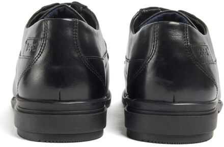 Smyth Leren Heren Zwarte Veterschoenen - EU 40.5 / UK 7