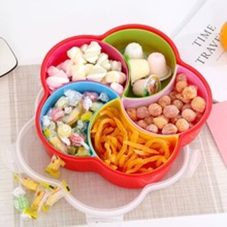 Snack Platen Candy Box Met Deksel Zaden Noten Dessert Droge Vruchten Platen Kom Schotel Servies Lade