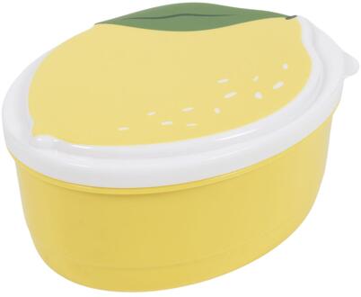 Snackbox citroen 13x10,3x6,2cm geel