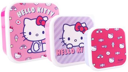 Snackboxset Hello Kitty 3-delig roze
