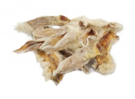 Snacks - Konijnenoren met vacht 200 g