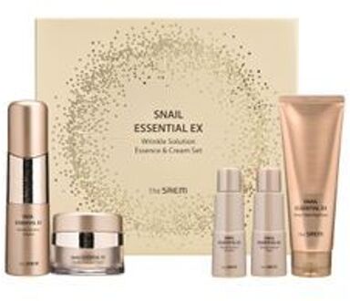 Snail Essential EX Wrinkle Solution Essence & Cream Special Set 5 pcs