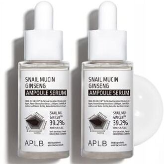 Snail Mucin Ginseng Ampoule Serum Set 2 pcs
