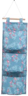 Snailhouse Afdrukken Opknoping Opbergtas Eenvoudige 3 Zakken Wandmontage Garderobe Muur Pouch Cosmetische Speelgoed Organizer Diversen Zakken flamingo