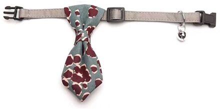 Snailhouse Fasual Business Leuke Pet Tij Gentleman Tie Hond Kat Foto Decoratie Mode Bruiloft Gestreepte Effen Kleur Stropdas groen luipaard / S