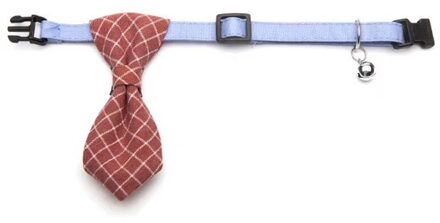 Snailhouse Fasual Business Leuke Pet Tij Gentleman Tie Hond Kat Foto Decoratie Mode Bruiloft Gestreepte Effen Kleur Stropdas oranje diamond / M