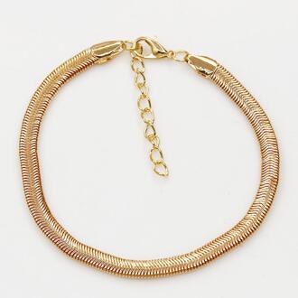 Snake Chain Gold Enkelband Armband Eenvoudige Delicate Voet Ketting Vrouwelijke Zomer Strand Enkelbanden Voor Vrouwen Voet Sieraden goud