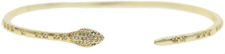 Snake Charm Armbanden Voor Elegante Vrouwen Zirconia Snake Armband & Bangle Verstelbare Pulseras Mujer Goud-kleur