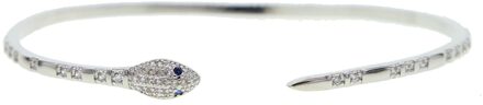 Snake Charm Armbanden Voor Elegante Vrouwen Zirconia Snake Armband & Bangle Verstelbare Pulseras Mujer Platinum verguld