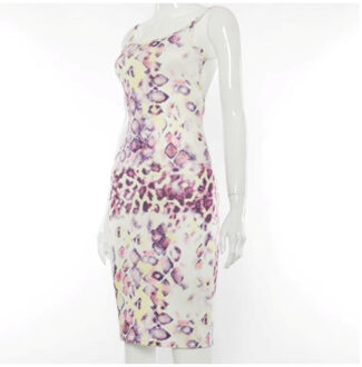 Snaky beach jurk Paars - 38