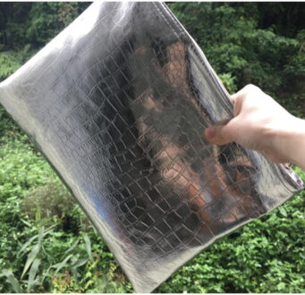 Snaky clutch - maat One size Zilver