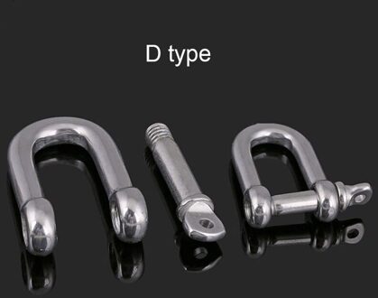 Snap Hook Carabiner Sleutelhanger Gesp Aansluiting Roestwerende D-sluiting Diy Craft 304 Rvs M10